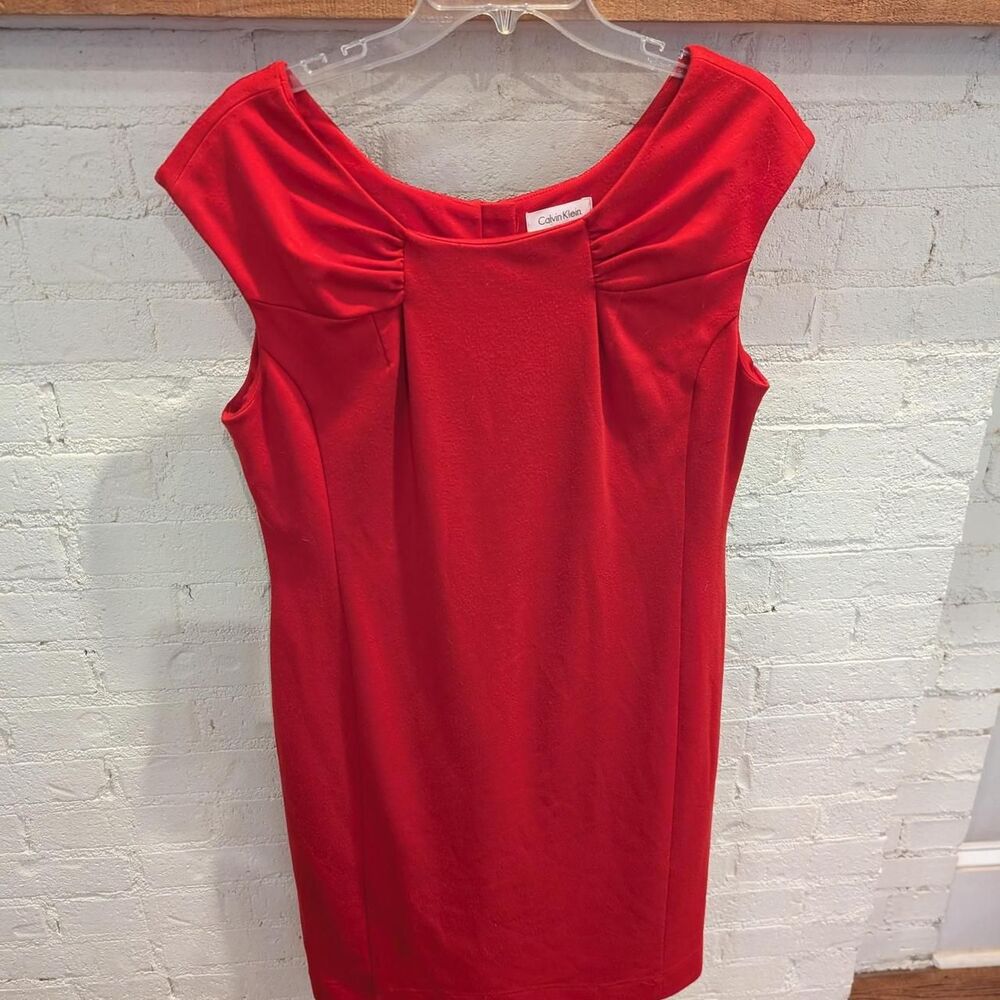 Calvin Klein Women's Red Formal Dress